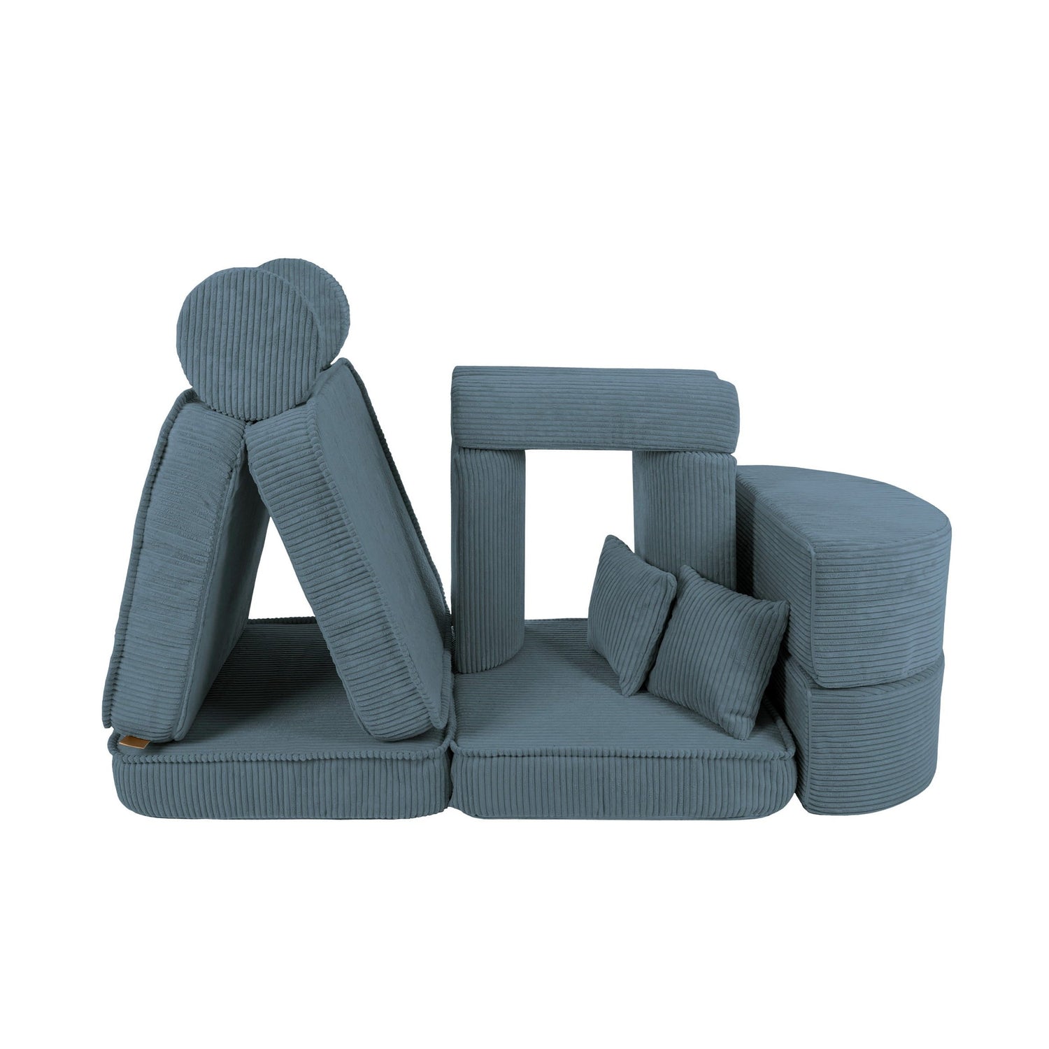 Medium Modular Sofa for Kids - Aesthetic Turquoise Plus